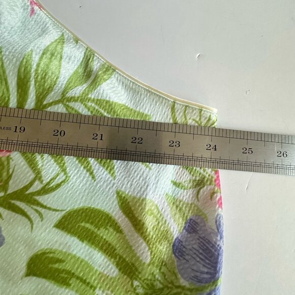 ENCHANTING Women’s Green Hawaiian Floral V-Neck Satin Chemise Nightgown 2X Boho - Picture 8 of 9